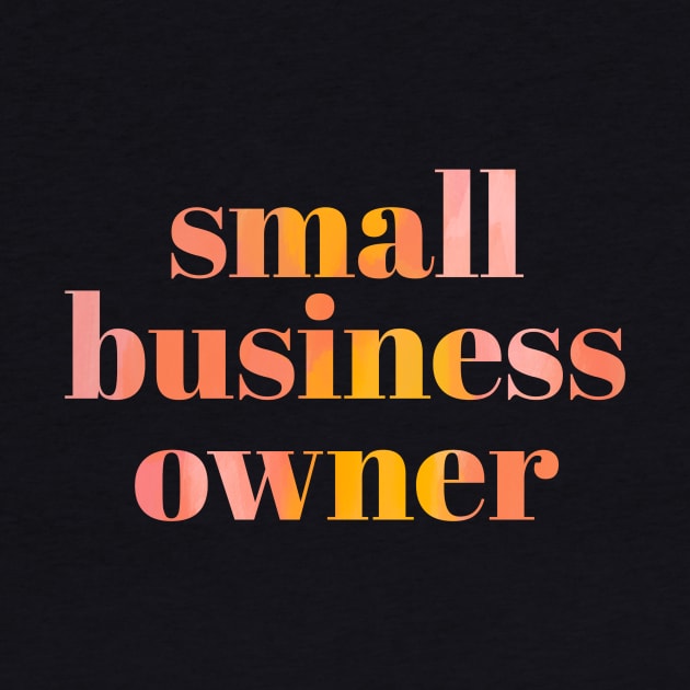 Small Business Owner Pink Rainbow by Bohemian Designer